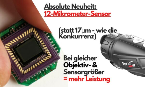 Sensor des neuen E6 Pro