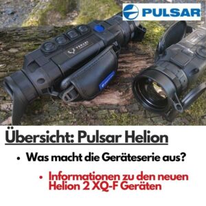 Pulsar Helion Wärmebildgeräte zur Jagd auf Baumstamm