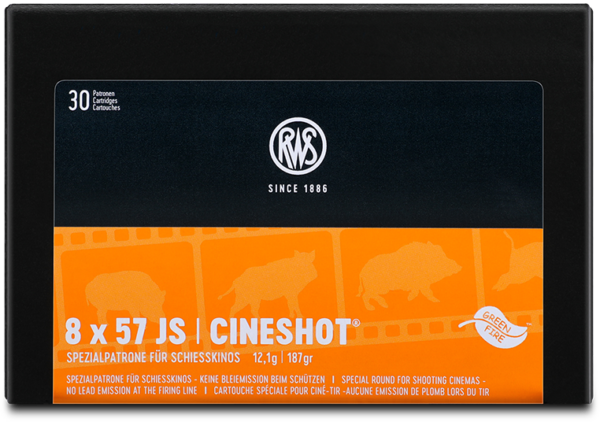 RWS 8X57 JS CINESHOT 12,1g 187grs. VENARI JAGD