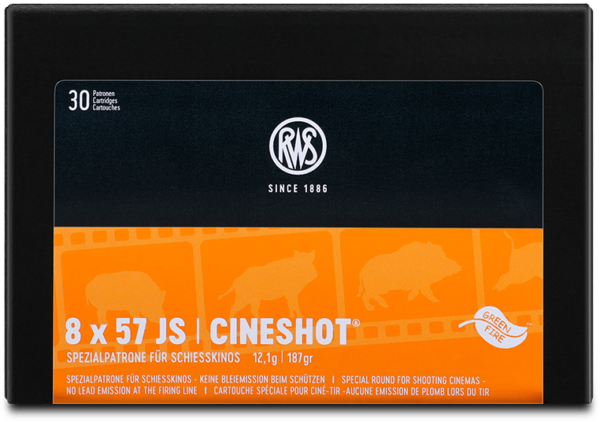 RWS 8X57 JS CINESHOT 12,1 g/187 gr. - Venari Technika myśliwska