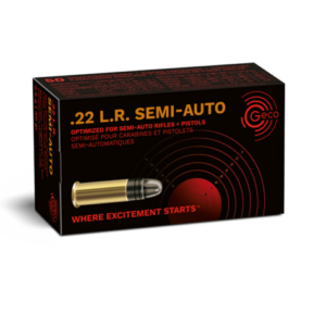 Geco .22 lfb. Semi-Auto Blei Rundkopf 2,6g/40grs.
