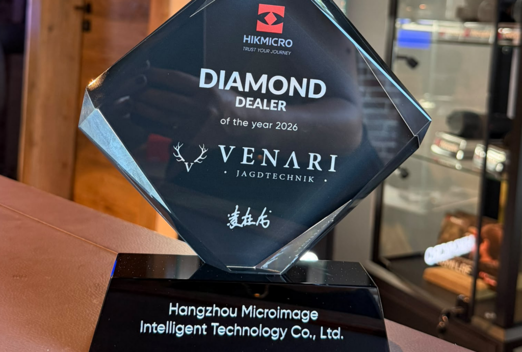 Händlerzertifikat - VENARI Jagd wurde als offizieller HIKmicro Dealer of the Year 2026 ausgezeichnet.png